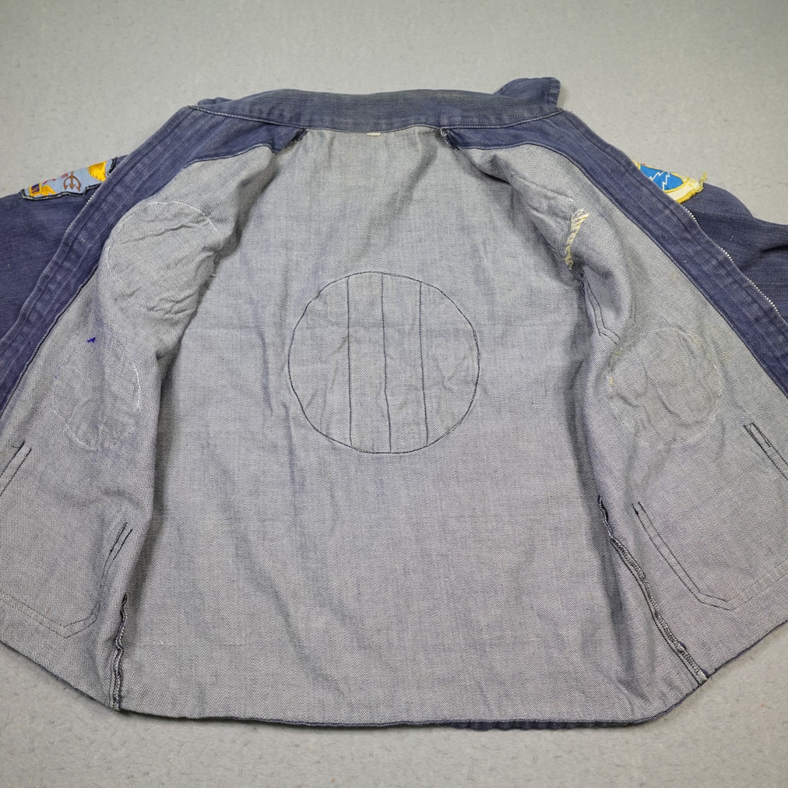 Vintage Vietnam War Jacket S Souvenir 60s 70s Navy patches Vietnam Hunting Club