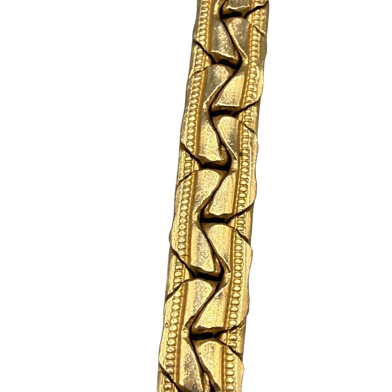 Vintage Women’s Dress Belt Snakes Charm Link Gold Tone 80s 40 inches