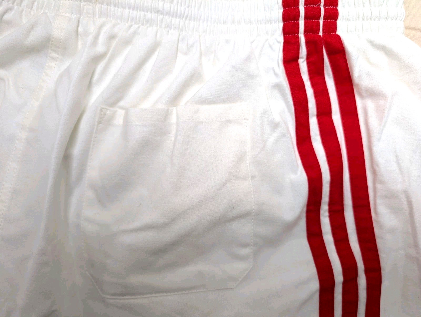 Adidas Cotton Shorts D6 Football Gym Pants Vintage Retro White Sports Running Gym