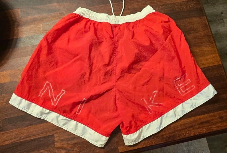 Nike Unisex Windbreaker Shorts Vintage 90s Red, XL