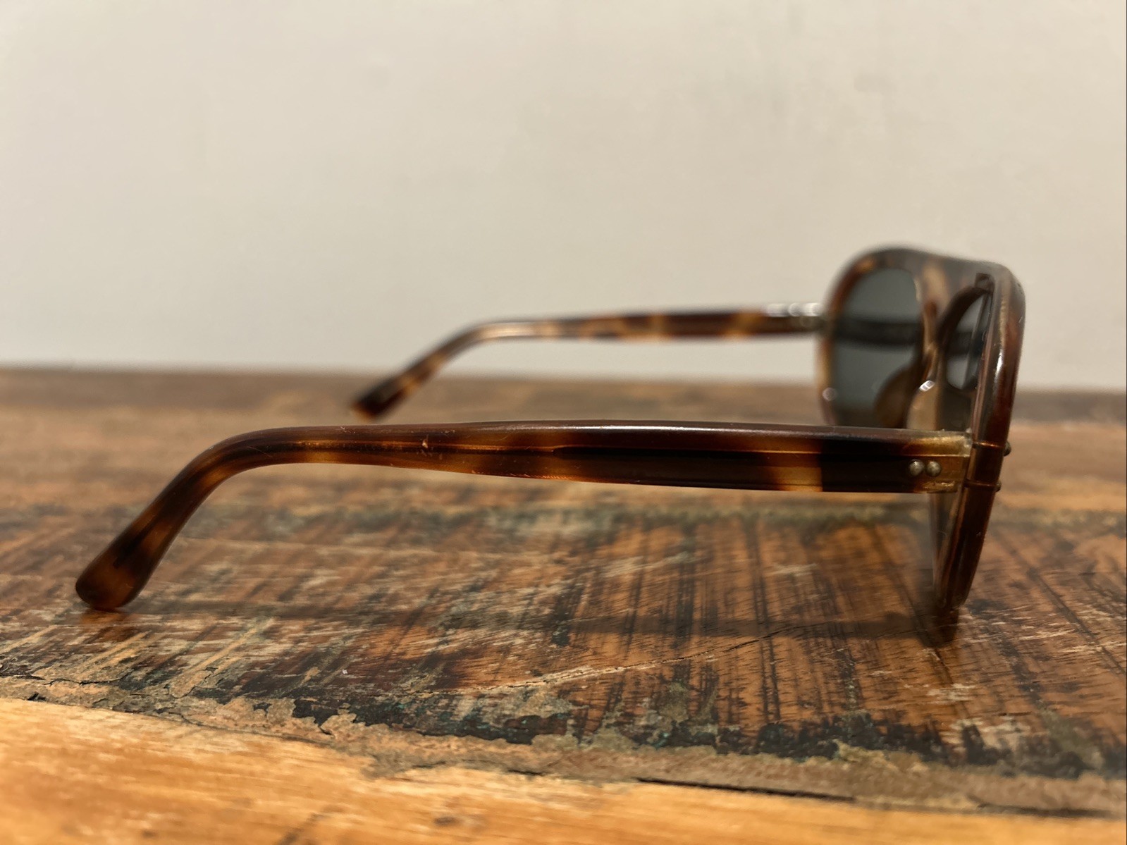 Vintage GH Japan Tortoise Aviator Sunglasses Brown Acetate Retro Oversized