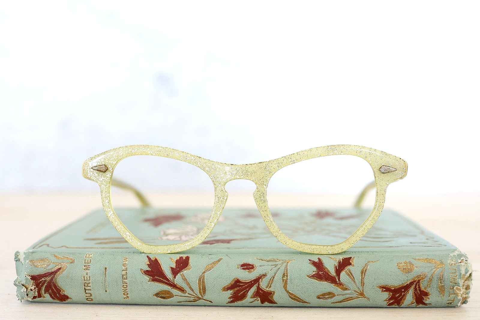 Vintage America Optical eyeglasses 1960s Cat eye NOS USA smaller Size