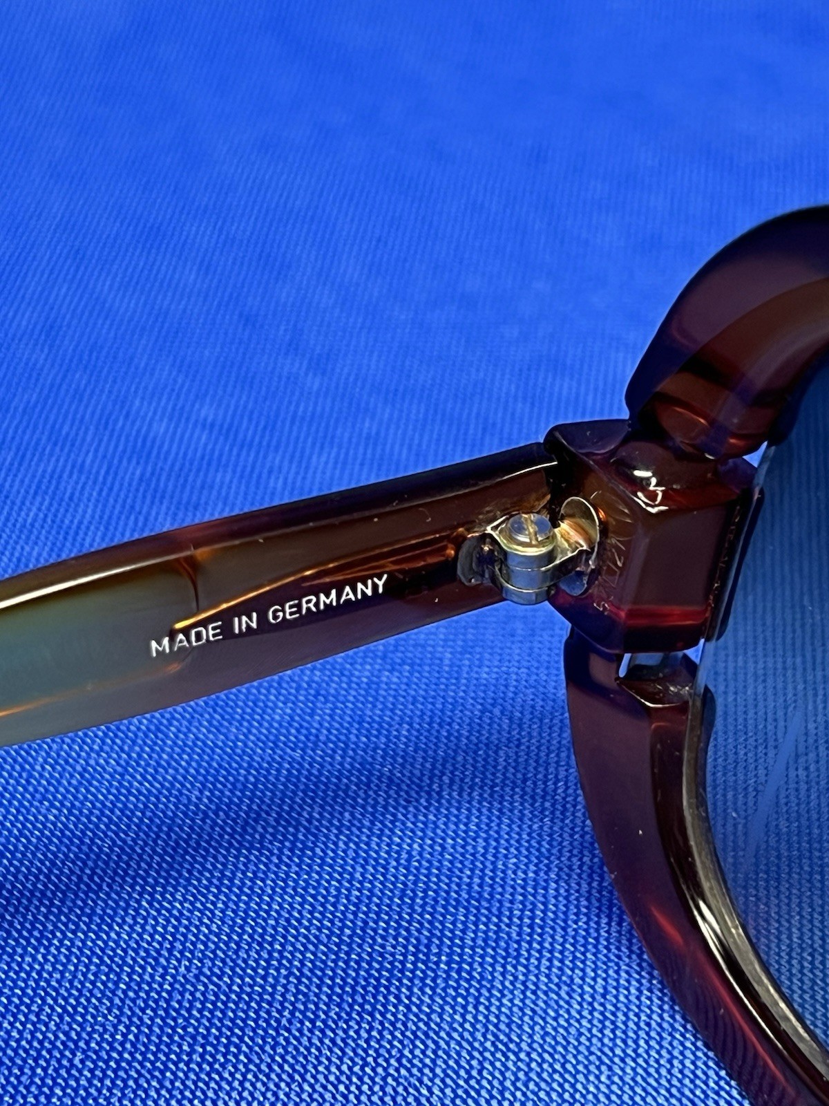 1980s VTG Saphira 4013 Translucent Amber Optyl Sunglasses GERMANY US SELLER READ