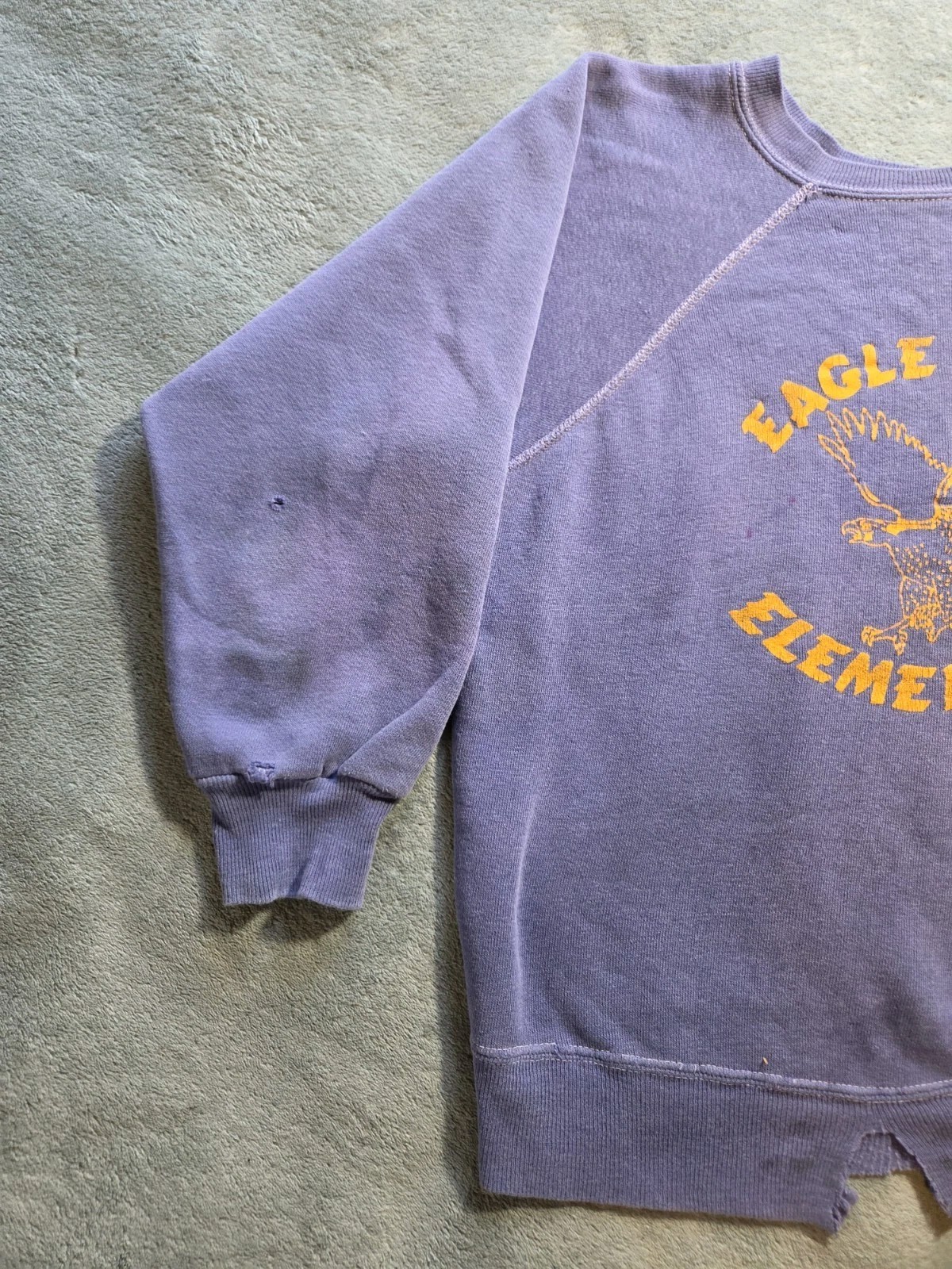 1960s sweatshirt vintage crewneck Eagle River Elementary Alaska Medium/small