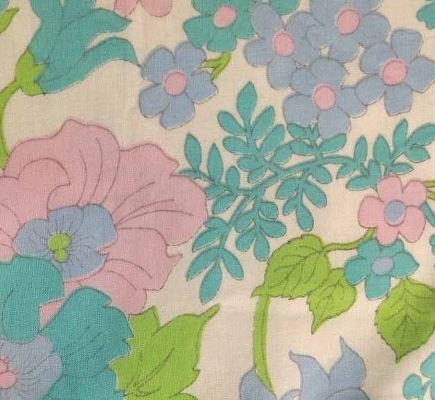 Tanner Of North Carolina Dress Dorothy Cox Cotton Shift Sz 16 Blue Green 1960s