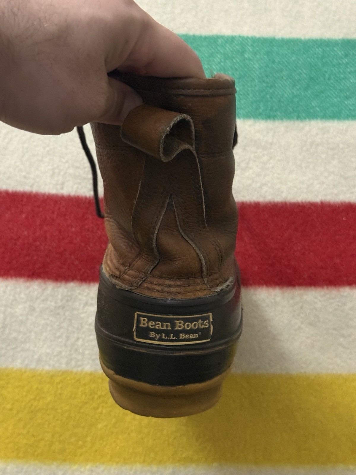 Vintage 70s 80s LL Bean Sherpa Duck Boots 8” Inch Brown Size 13 Made In USA 🇺🇸