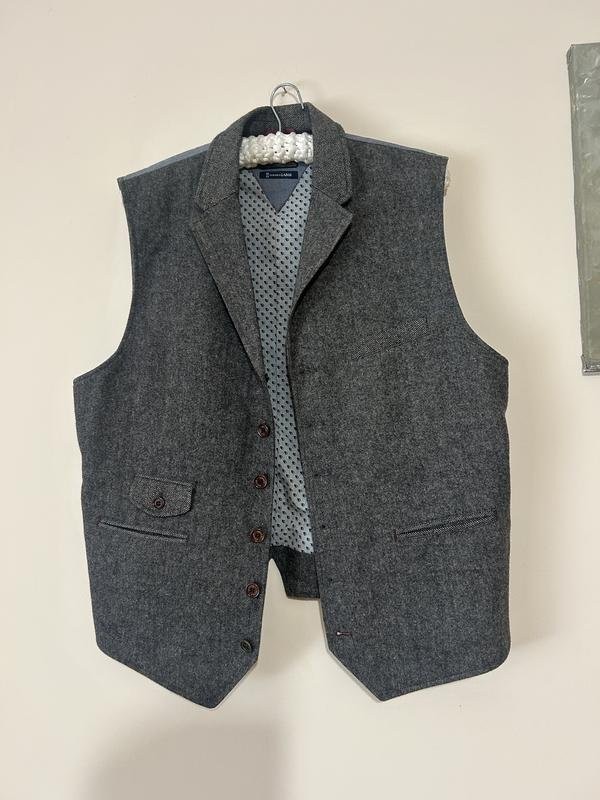 Men White Stuff Vest Grey Wool L