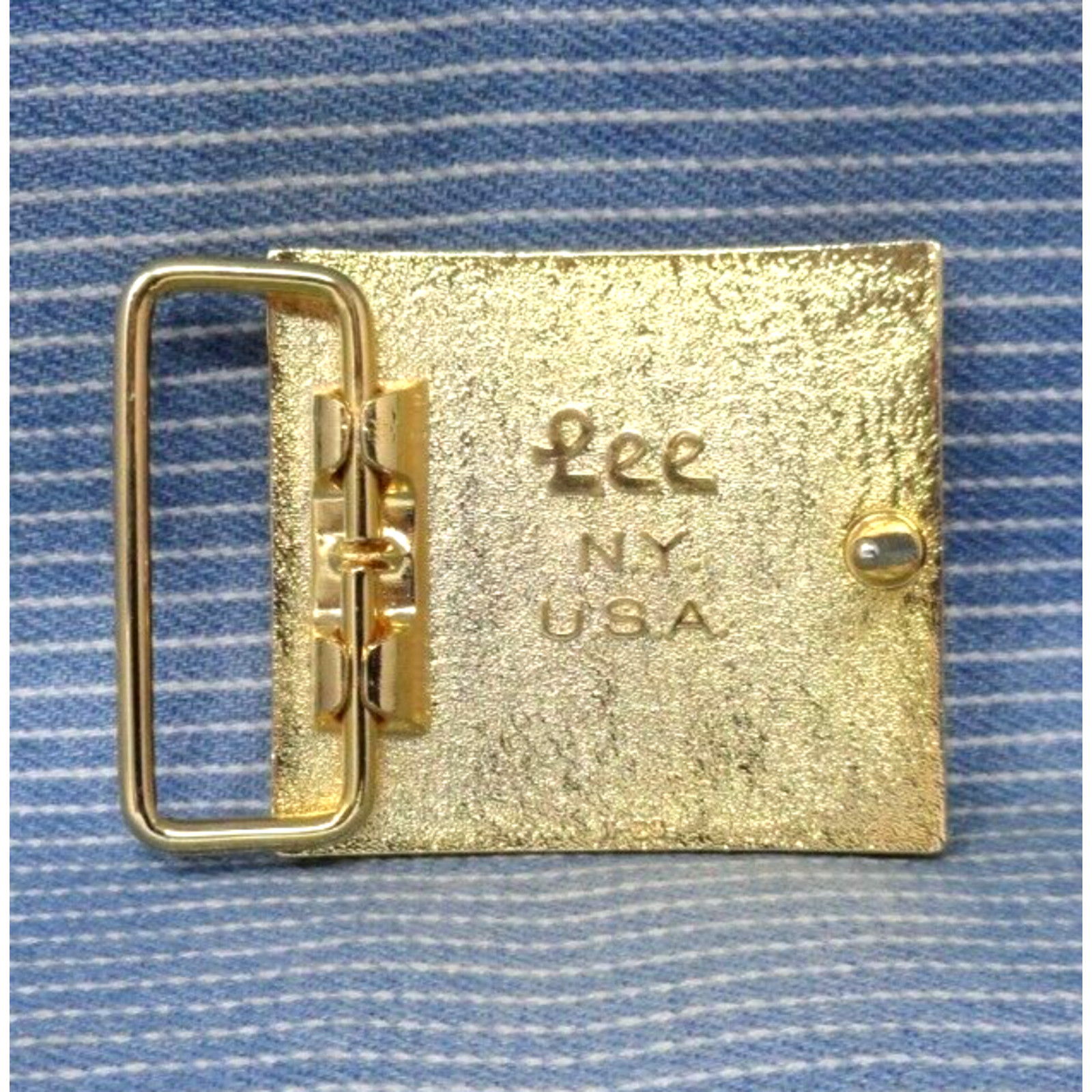 S Dress Belt Buckle Initial S Business Casual Monogram Vtg 80s Lee NY USA.TYC762