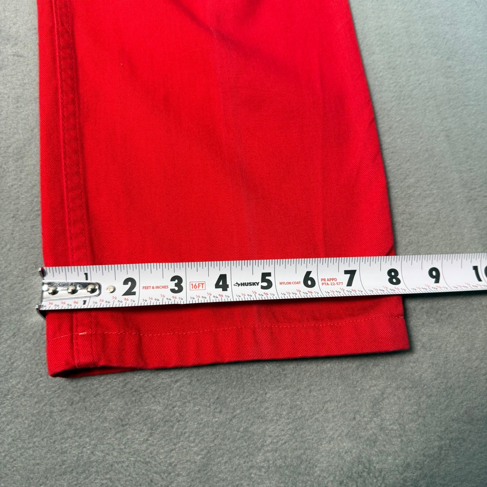 Vintage 90s CREAM Red High Waist Pleated Trousers Pants Made in Canada 26×28