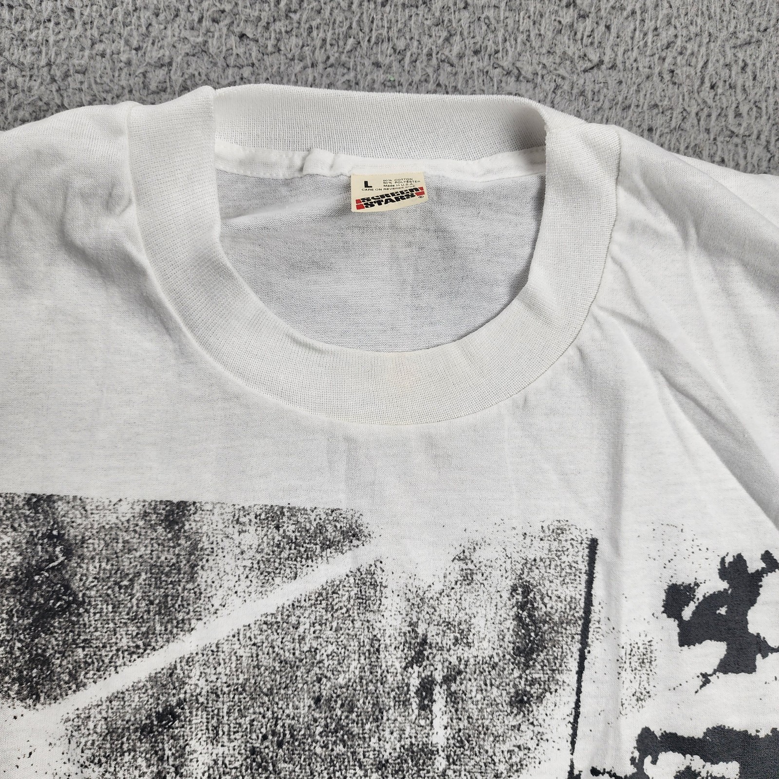 Vintage T-Shirt Large Tiananmen Square Tank Man June 1989 China Single Stitch
