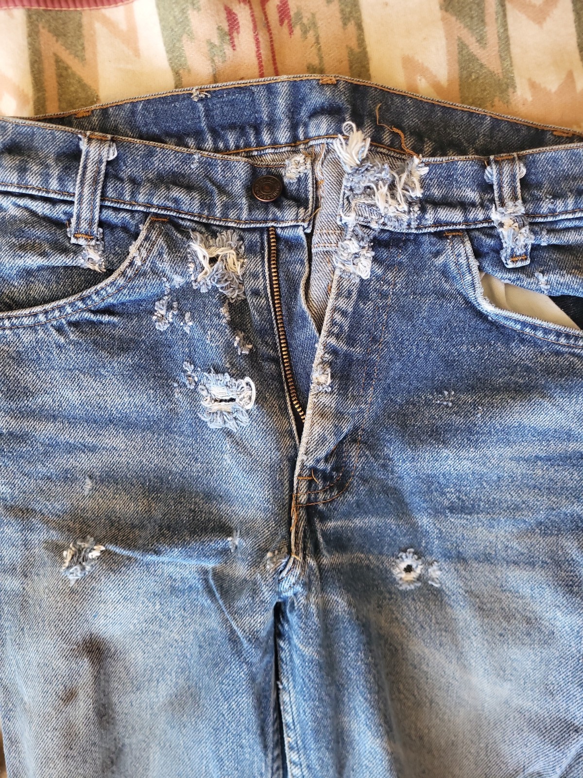 Lot of 4 Vintage 80s 90s Levi’s Jeans Kids Teens Made in USA Distressed Montana
