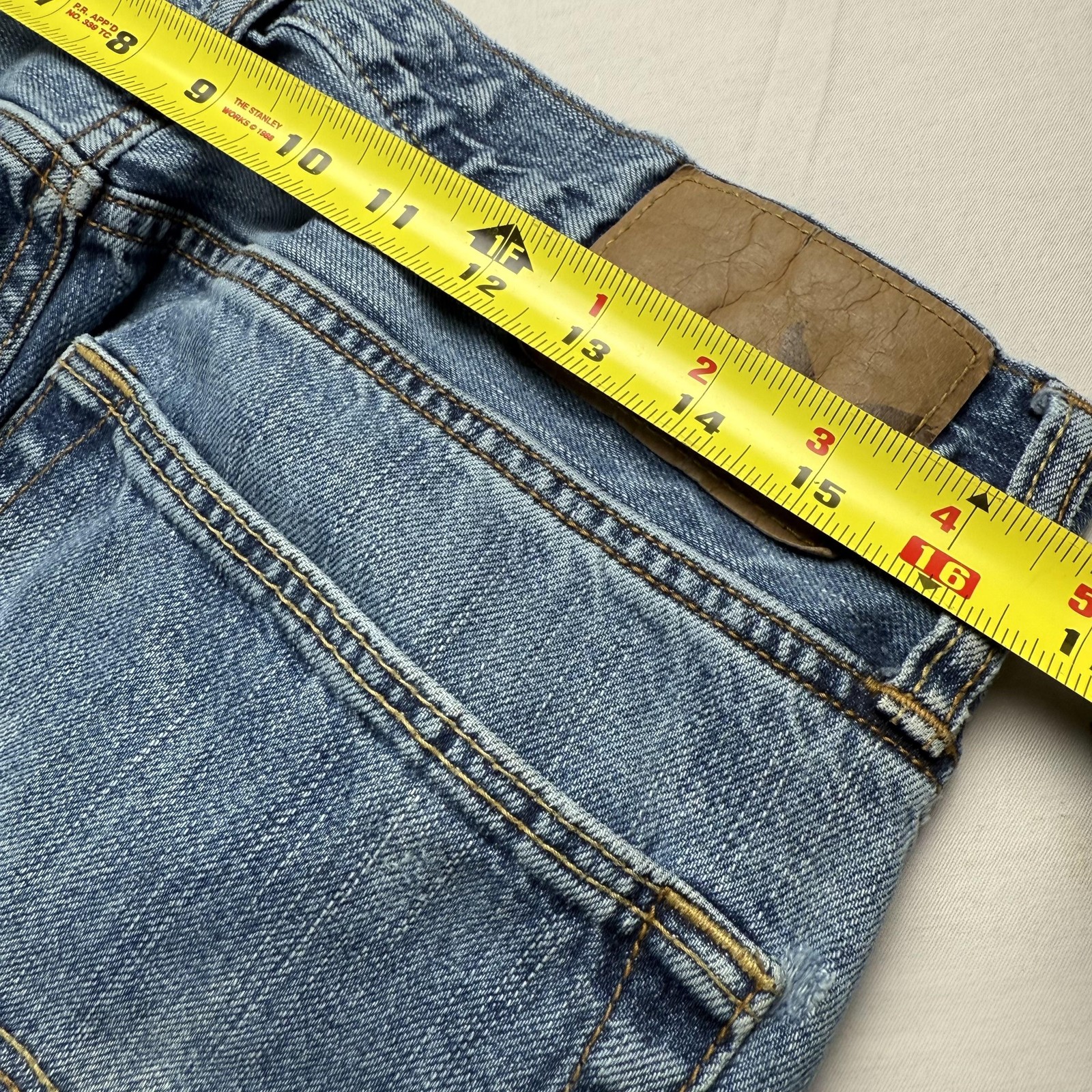 American Eagle Outfitters Jeans Mens 32×32 Blue Light Wash Wide Leg Denim Pants
