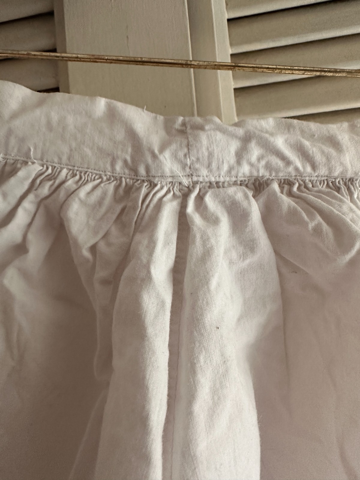 Antique Edwardian Cotton Bloomers | Filet Crochet Trim | Size XS | Coquette Girl