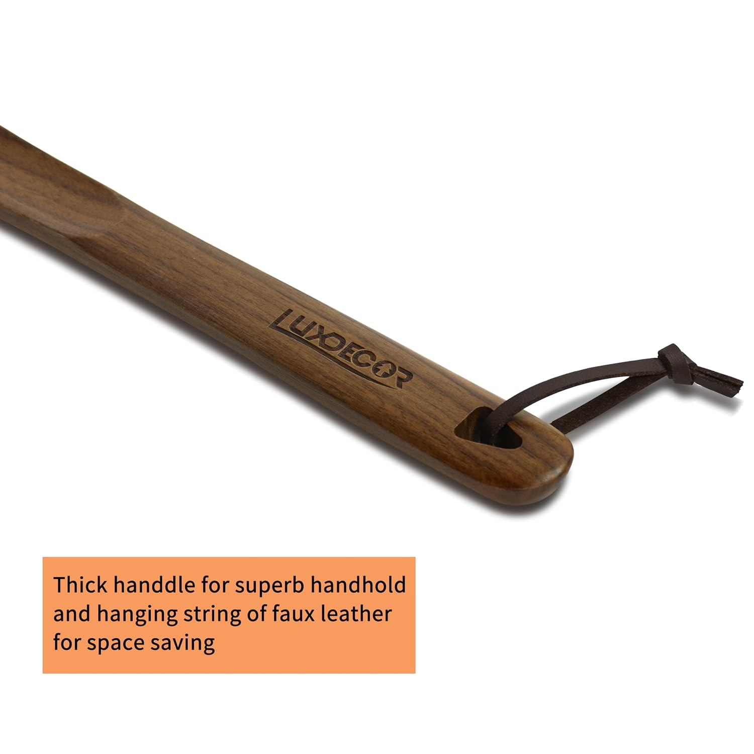 Long Handled Wooden Shoehorns 24in Long Handle Shoe Horn for Seniors with