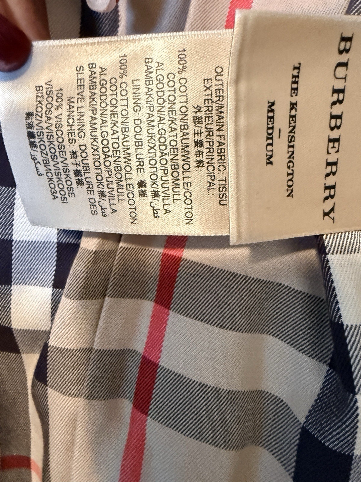 Burberry Kensington Heritage Trench Coat Honey US 16 EU 50 Made in England NWT