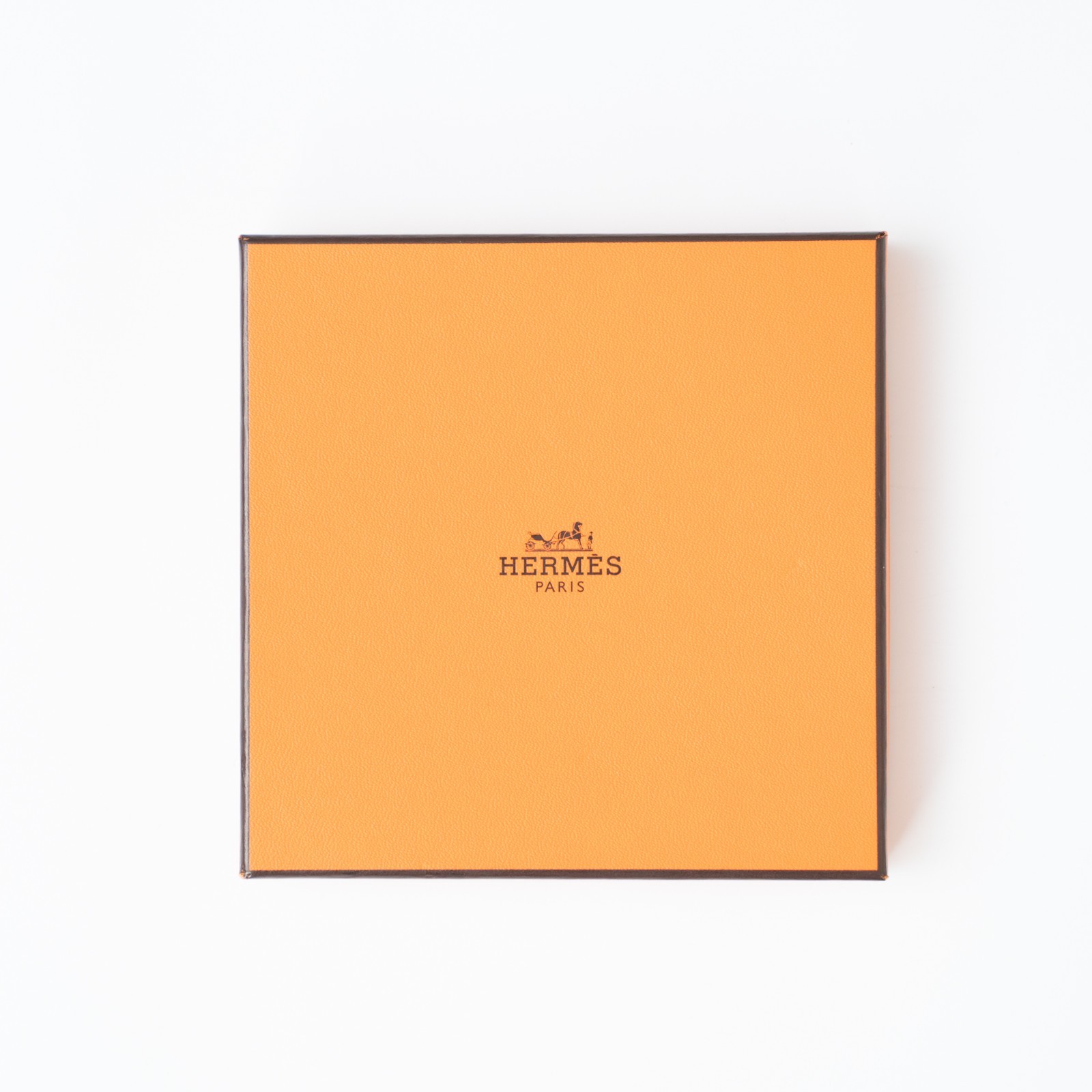Hermès Handkerchief — White Cotton with H Logo — 45 × 45 cm — New with Box & Tag