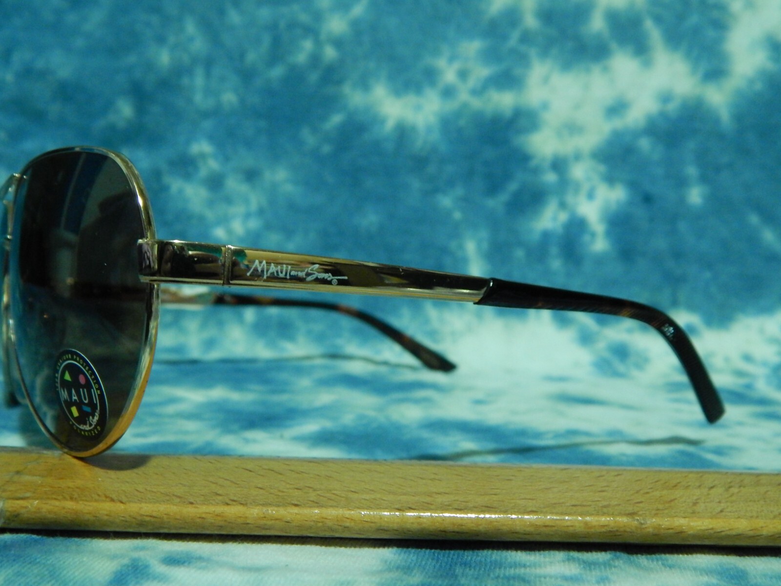 Maui and Sons 100% UV Protection Polarized Aviator Sunglasses Vtg Shades 😎