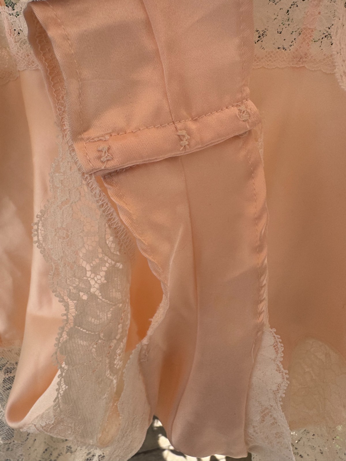 Vintage Christian Dior Teddy Romper Lingerie Blush Pink Lace Size S