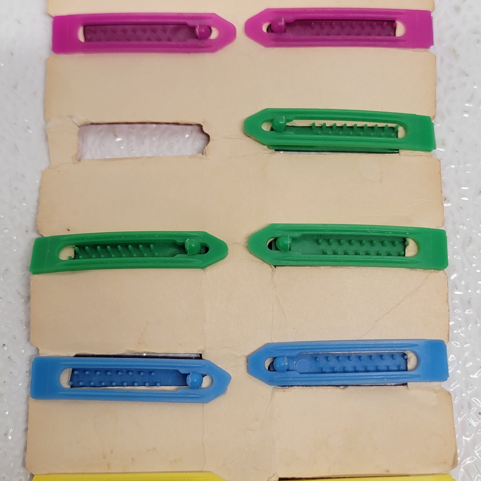 Vintage Tip – Top Little Miss Plastic Barrettes Multicolor – Original Package