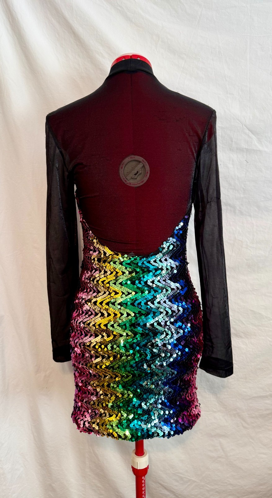 Vintage 80’s YES Clothing Rainbow Sequin Dress – Lg