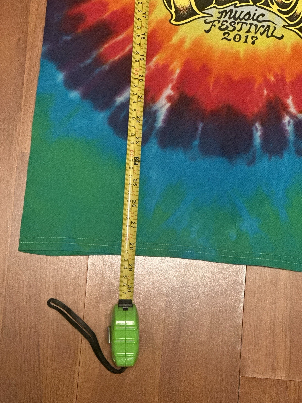 Peach Fest 2017 Tie Dye Shirt Alien UFO Mountain Concert Tee Medium M