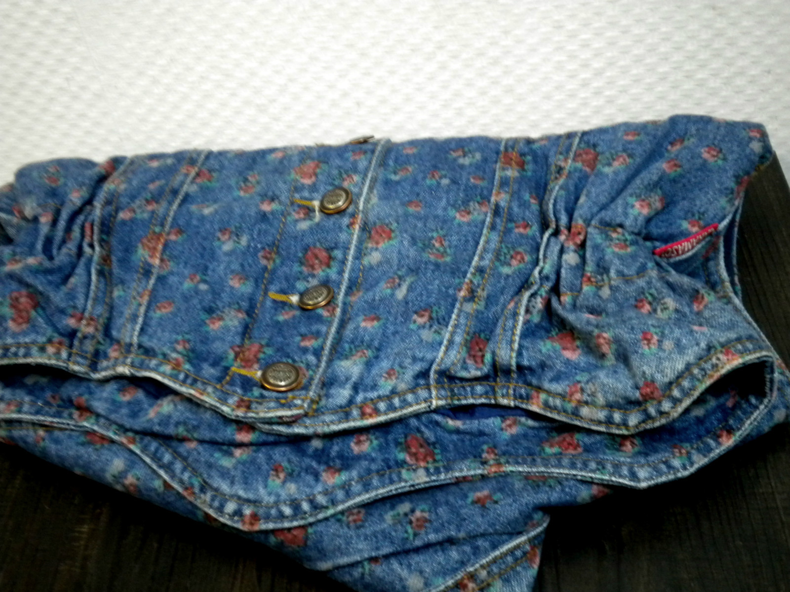 Denim Vest, Sleeveless Waistcoat, Quilted Vest, Other, Measurements, 90s