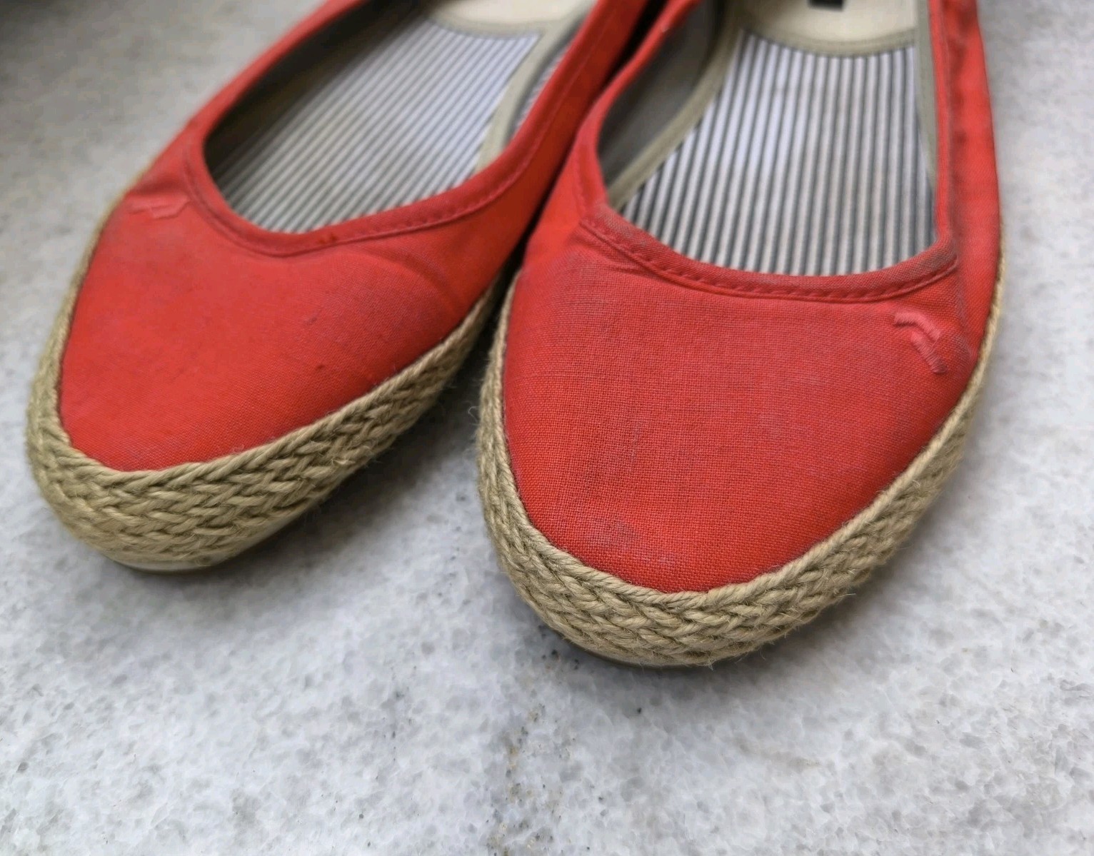 Red vintage women’s espadrilles shoes by Peak Performance, size 41