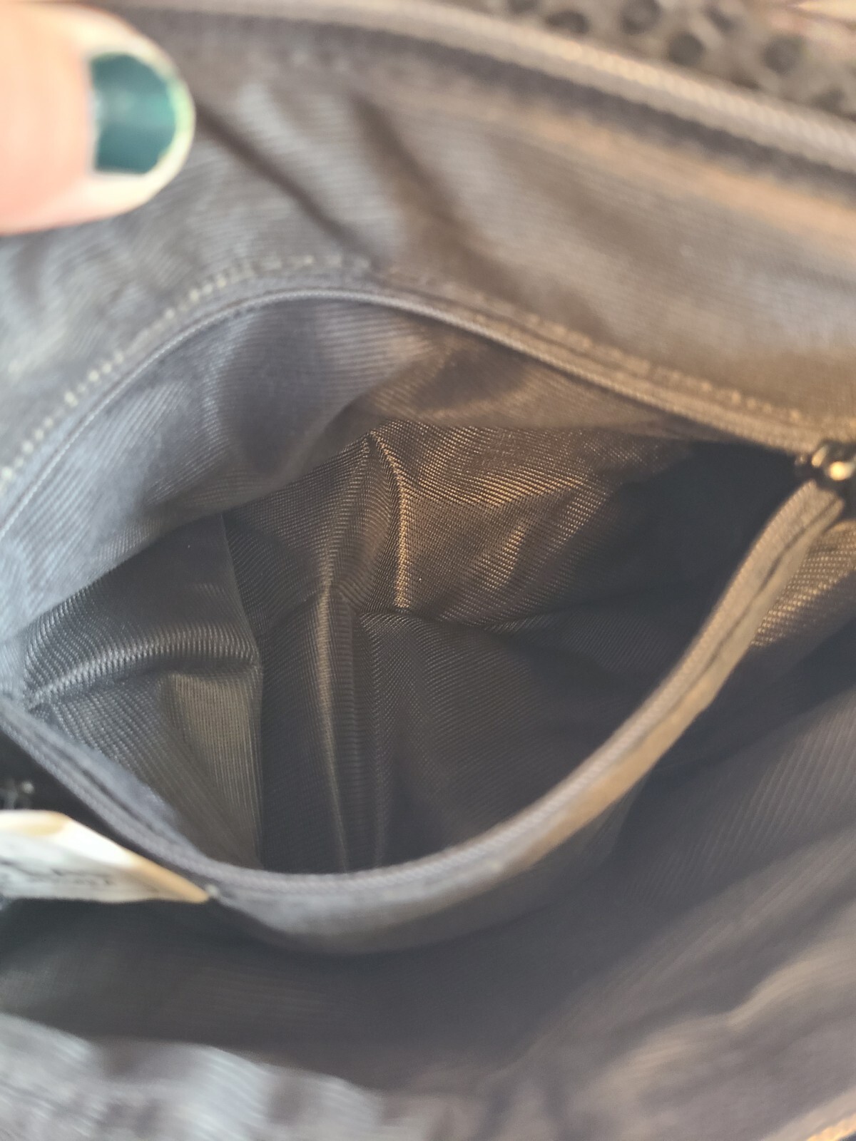 Rare Vntg Black NAS Purse Shoulder Bag Vegan Pre-Owned Korea 1980s
