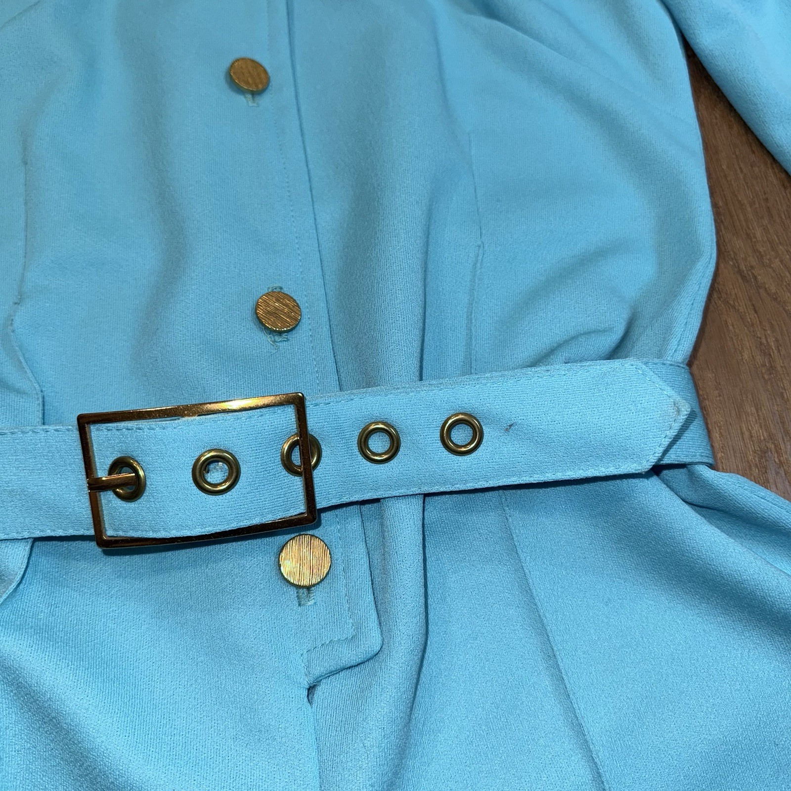 Vtg 60s 70s Jumpsuit Bell Bottom One Piece Leisure Jump suit Disco Mod Womens 14