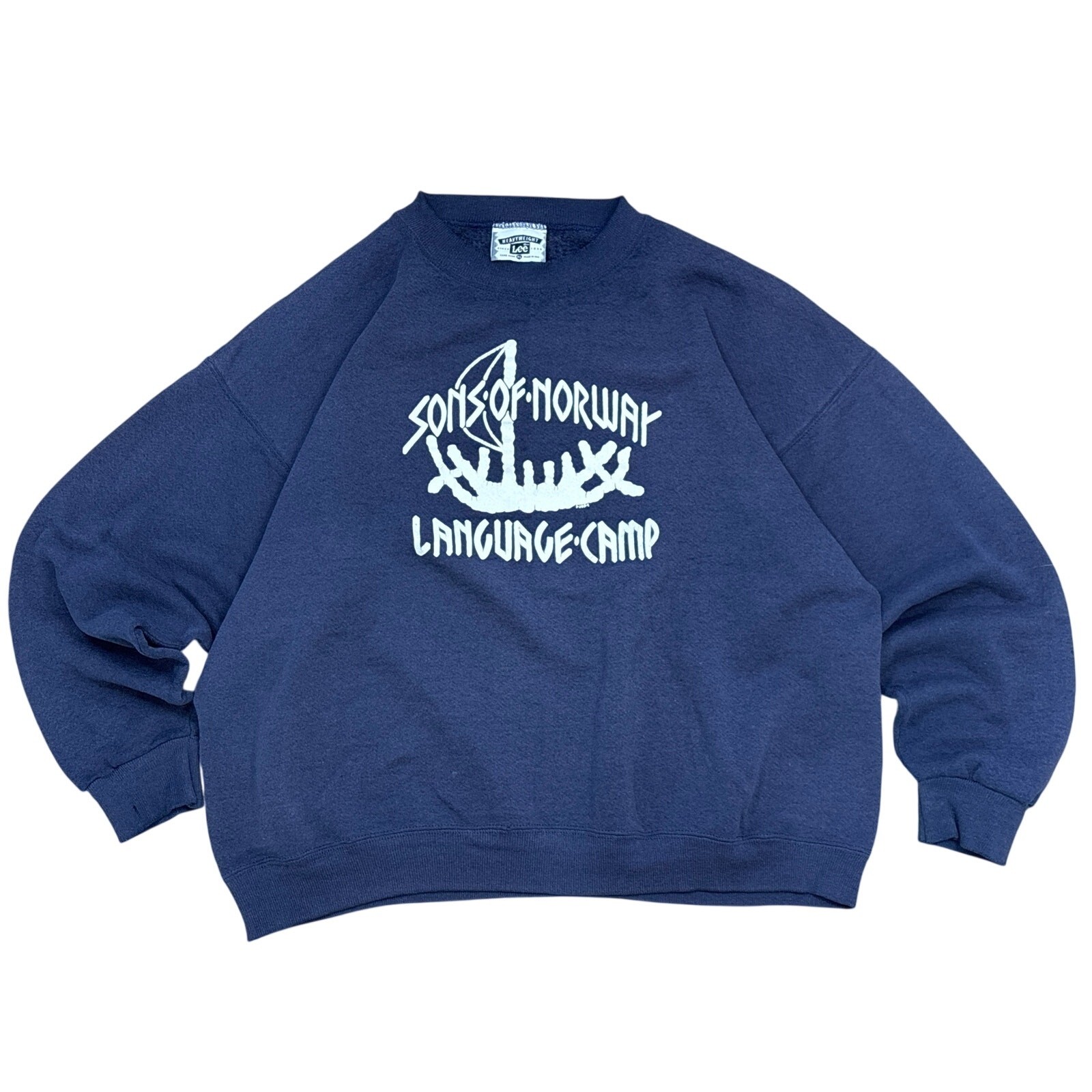 VTG 94’ Sons of Norway Language Camp Spokane WA Viking ship LEE heavyweight XL