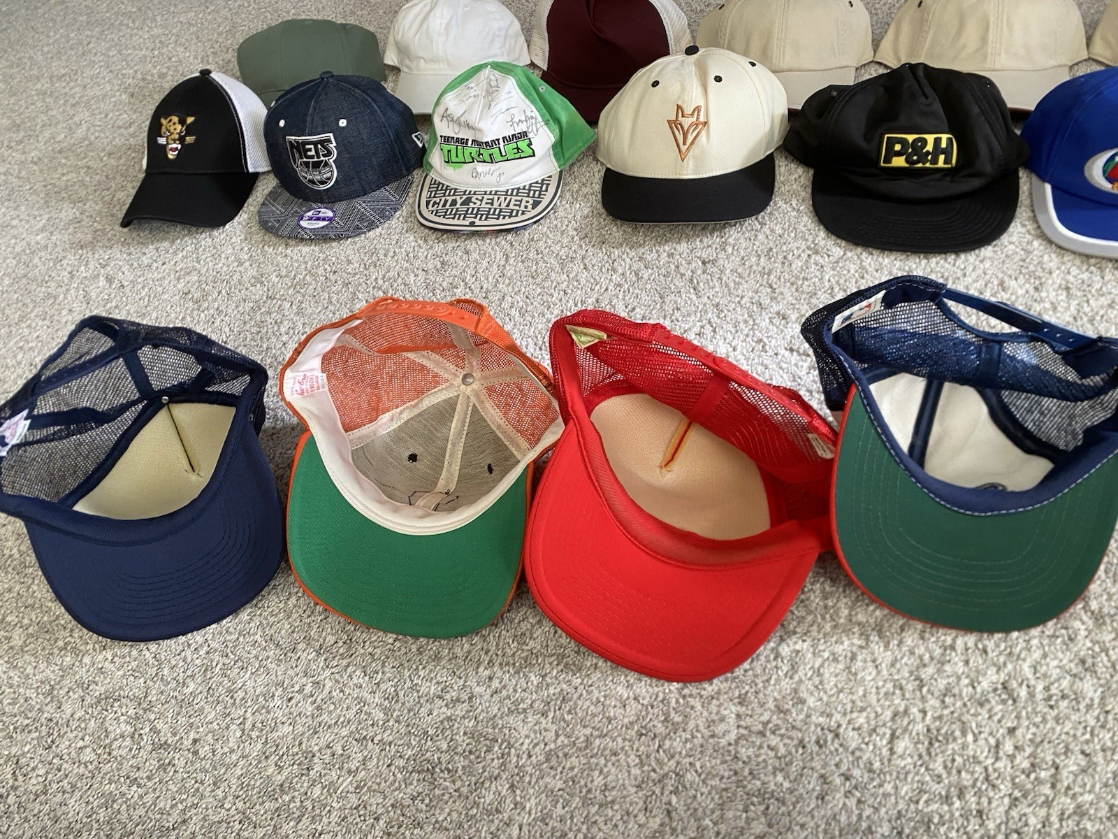 Lot Of 23 Vtg Hats Some NOS Sports Truckers More 80s 90s Y2K SnapBacks Beanies +