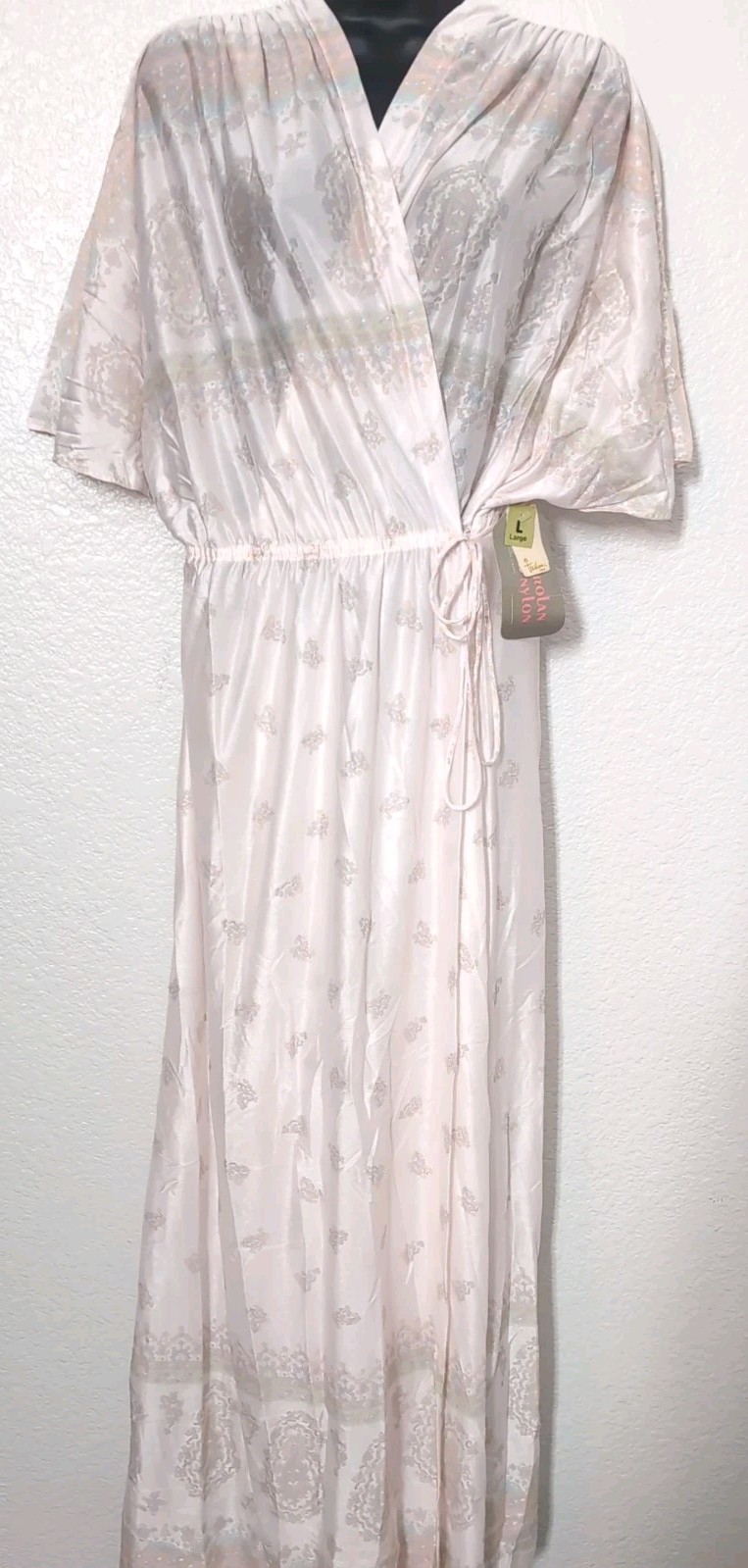 Texsheen Lingerie Robe Russell Newman Nylon Size Large New With Tags Vintage