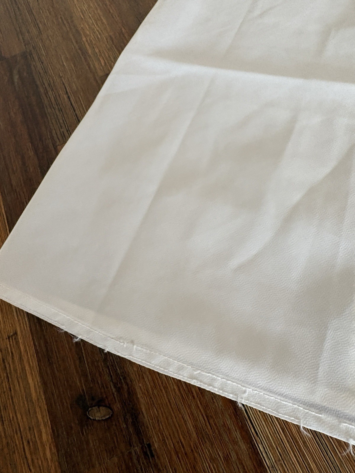 Vintage 1940’s Nylon Blend Negligee Off White Lingerie Slip Medium