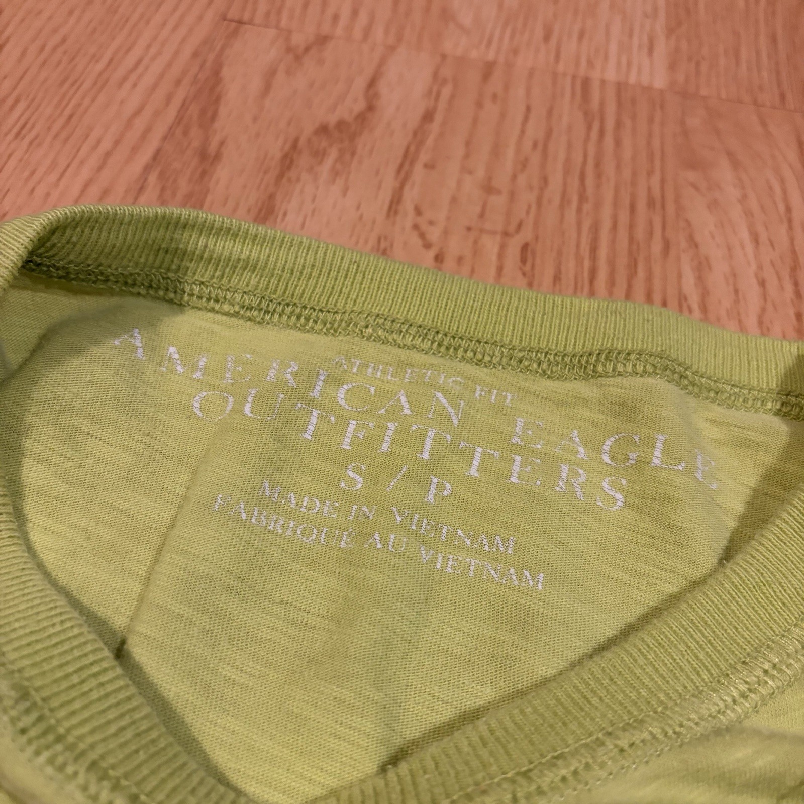 American Eagle Outfitters Vintage Fit Green Cotton Long Sleeve Shirt Mens Small