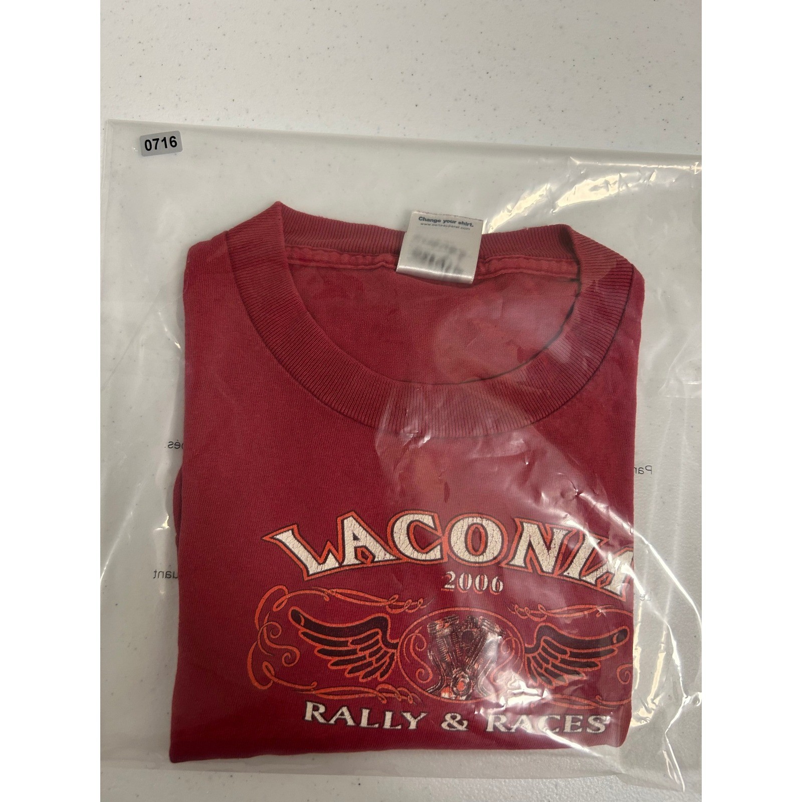 Laconia Motorcycle Week Rally & Races T-Shirt Vintage 2006 Delta Pro Weight