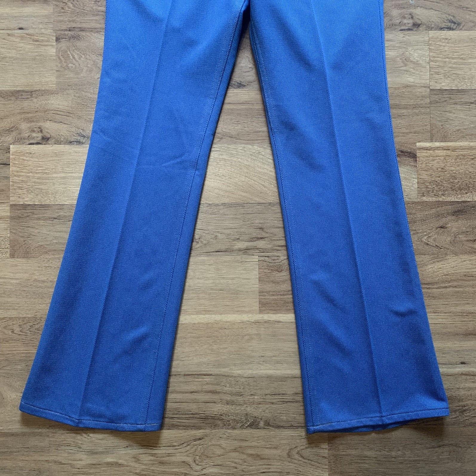 Vintage 1980 Levi’s 517 Orange Tab Blue Hopsack Knit Pants 32×32 (fit 30×32)