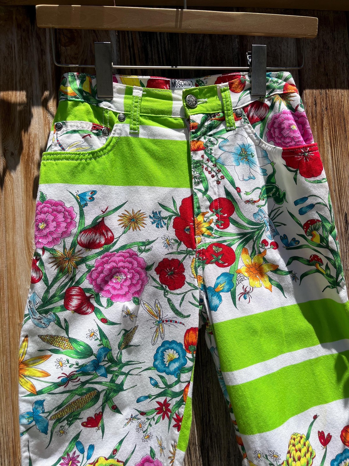 MOSCHINO Jeans Vintage 1990s All-Over Botanic Print Pants