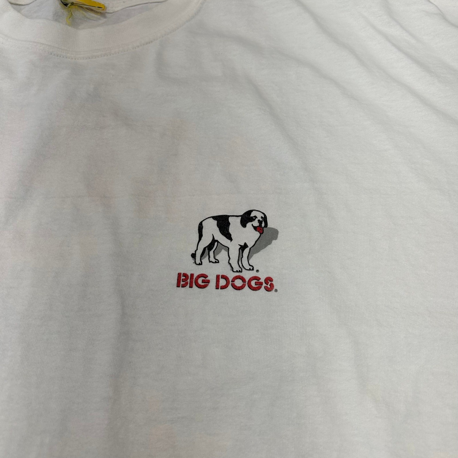 Vintage Big Dogs Graphic Tee Mens 3XL Grillin Chillin Short Sleeve Shirt White