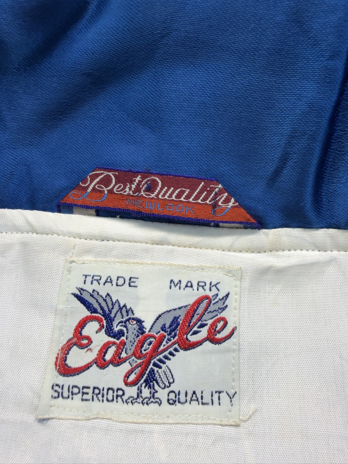 Vintage 50s / 60s Eagle Smoking jacket satin embroidery Hugh Hefner playboy stye