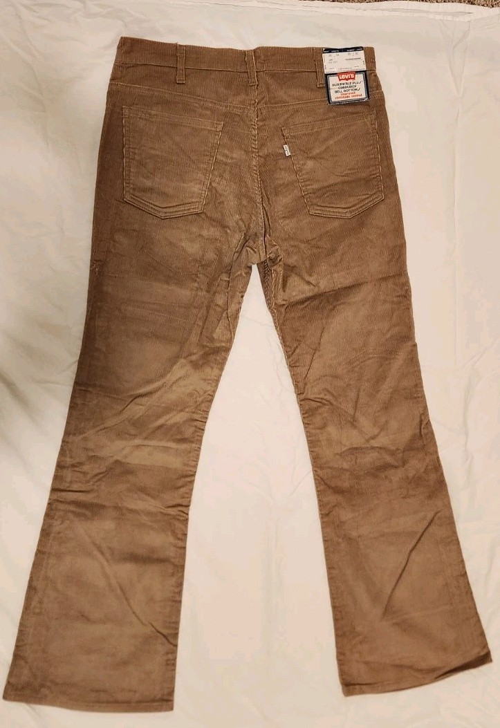 Vntg 1976 Levi’s Durawale Plus Brown Corduroy Bell Bottoms Rare See Photos NOS