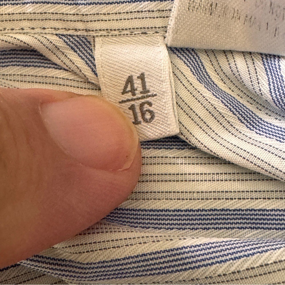 Ermenegildo Zegna 100% Cotton Dress shirt beautiful pattern Vintage see photos