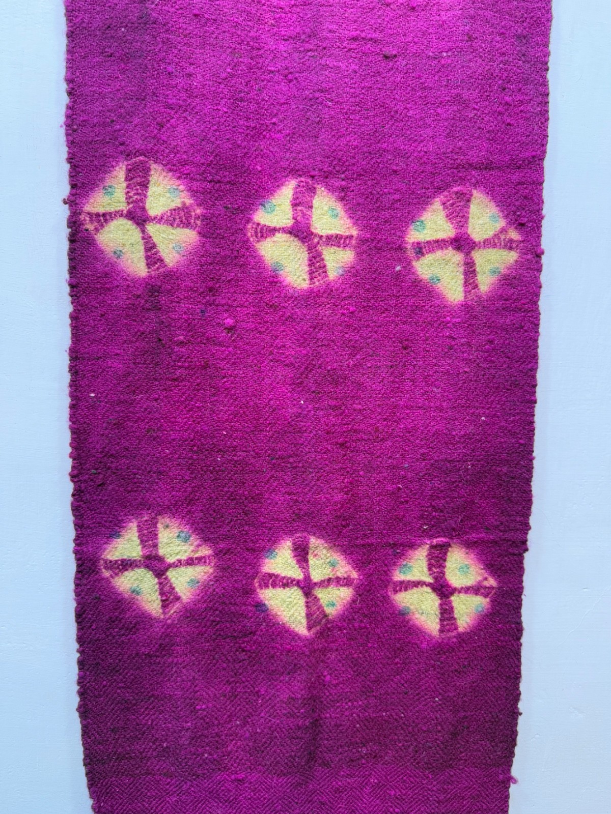 Vintage Beautiful Hand Made Stole Fabric Textile Shawl 250×42 Cm