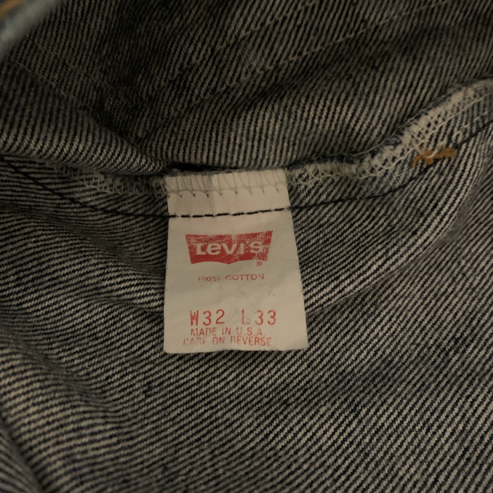 Vintage Levi’s Men’s 1988 517 Blue Jeans 32×33 Made USA Red Tab Red Bat Wing Tag