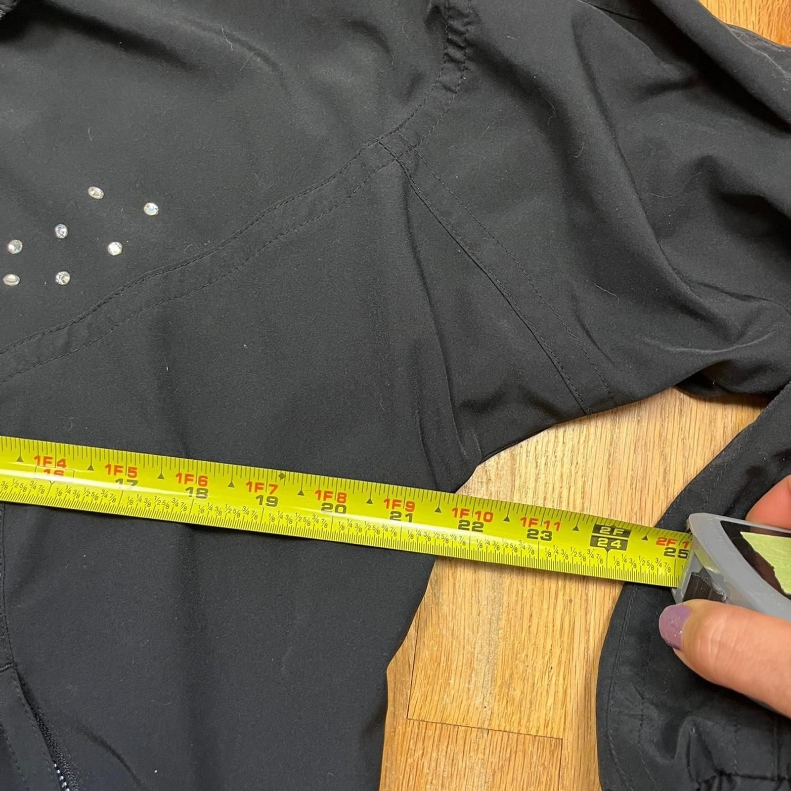 American-vintage Women’s Kaelin Black rhinestone jacket