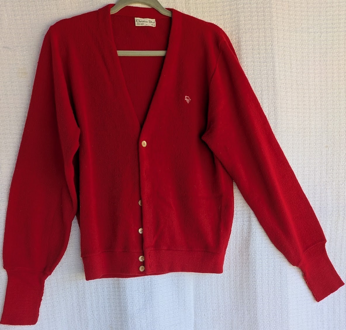 Authentic Vintage Christian Dior Button-Up Cardigan Sweater