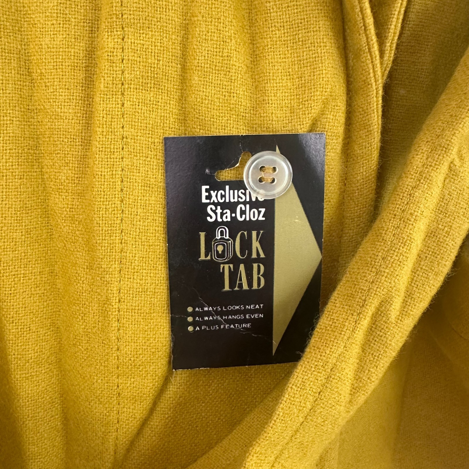 Vintage MCM Mens ROYTEX Wool blend Robe M L mustard yellow NWT New