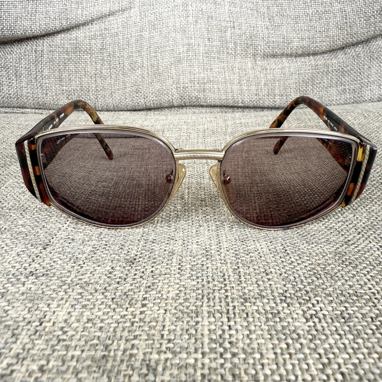 Vintage Albert Nipon Sunglasses Frame AN-505 Brown Tort Gold FRAMES ONLY Japan