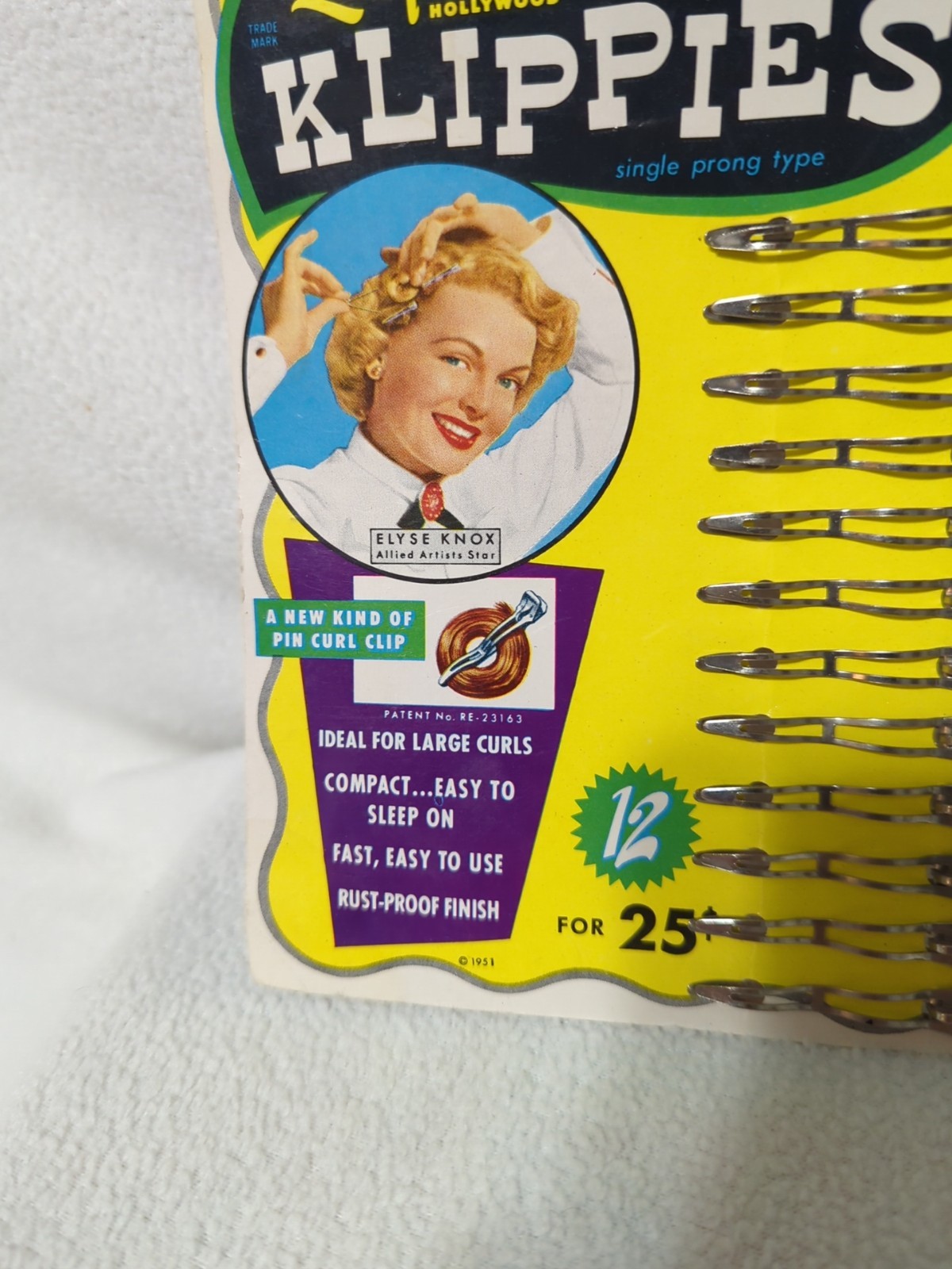 Vintage Lady Ellen Hollywood Arched Klippies Tip Top Curlers Pin Curl Clips…