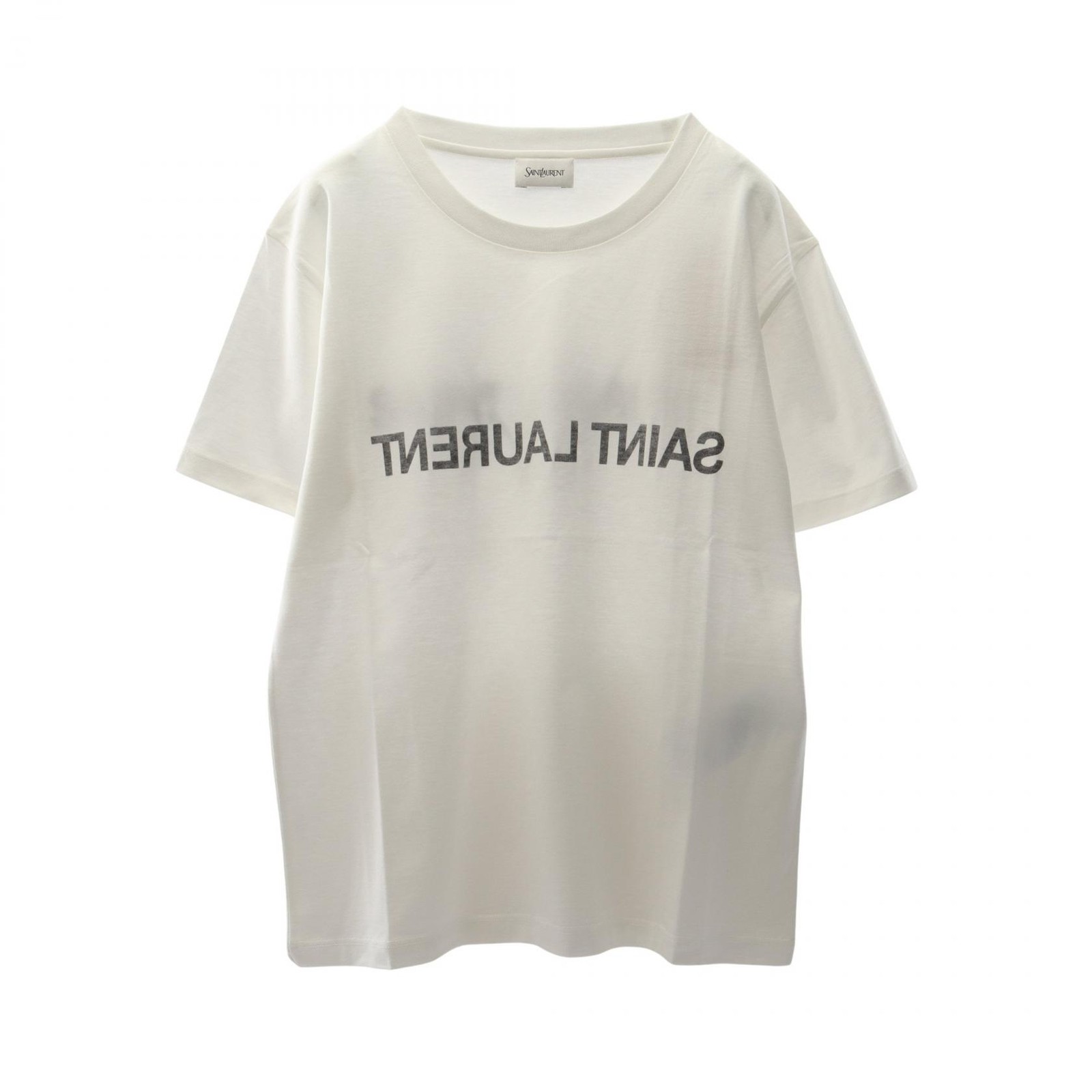 Yves Saint Laurent Saint Laurent Paris Reverse Logo Cotton T Shirt – DUTY FREE