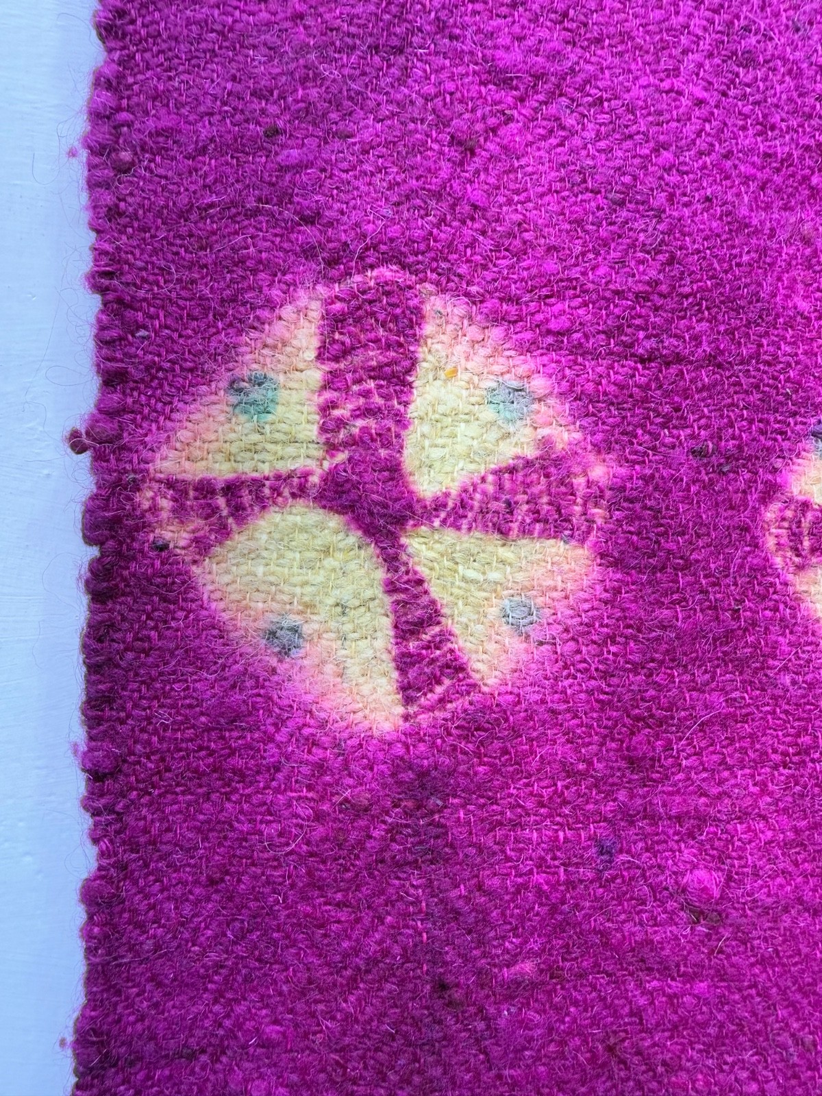 Vintage Beautiful Hand Made Stole Fabric Textile Shawl 250×42 Cm